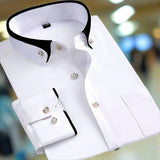 Petr - Camicia classica in cotone con maniche lunghe