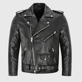 Ray | Giacca da moto in pelle classica