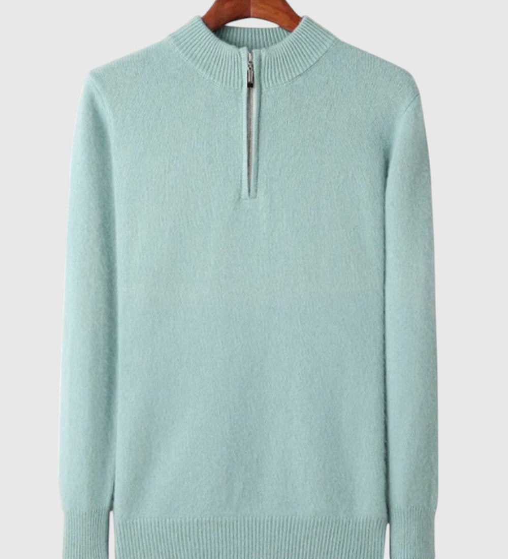 Perla - Cardigan in cashmere Genève con zip