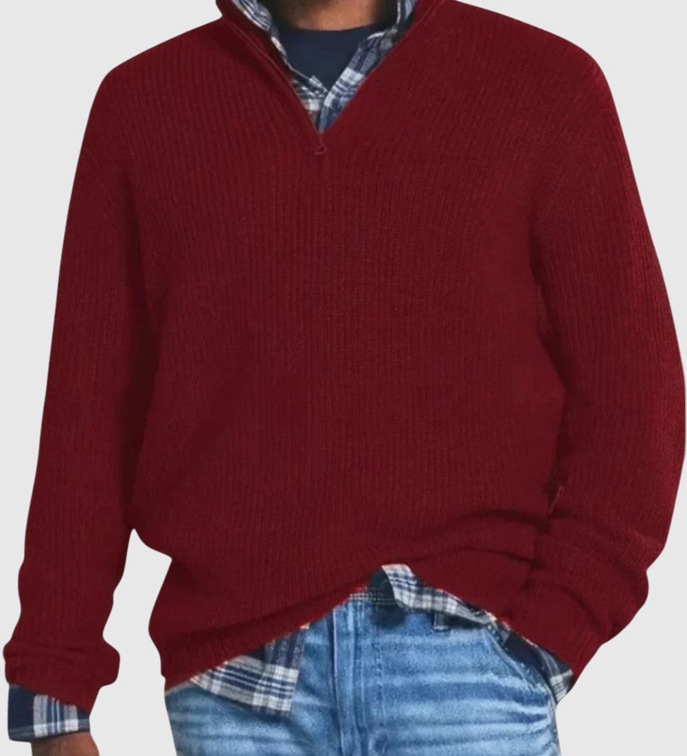 René | Maglione con zip Diego