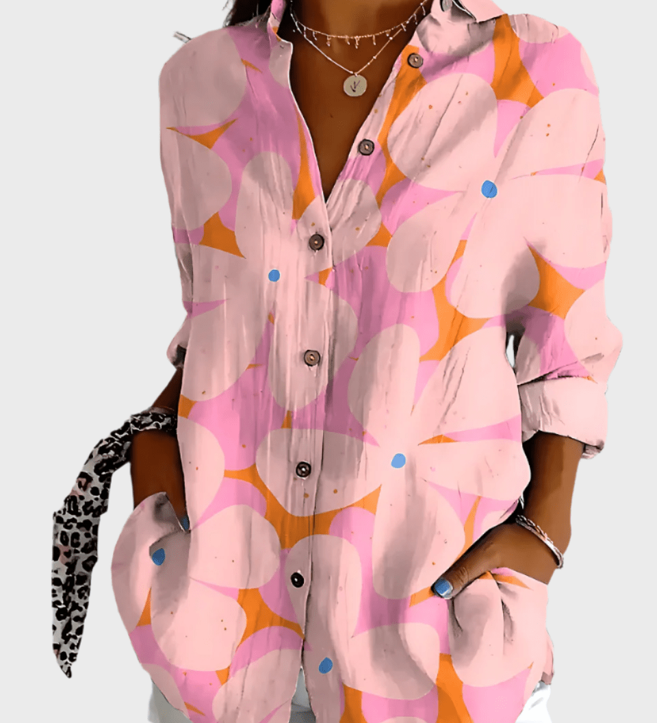 Camicia floreale in cotone