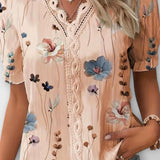 Bruna - Top elegante con scollatura a V a forma di cuore