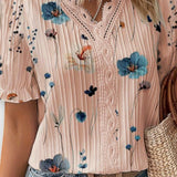 Bruna - Top elegante con scollatura a V a forma di cuore