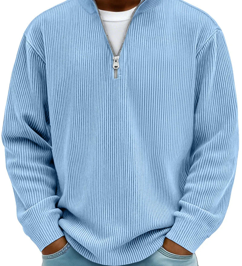 Jakub | Maglione a maniche lunghe con mezza zip