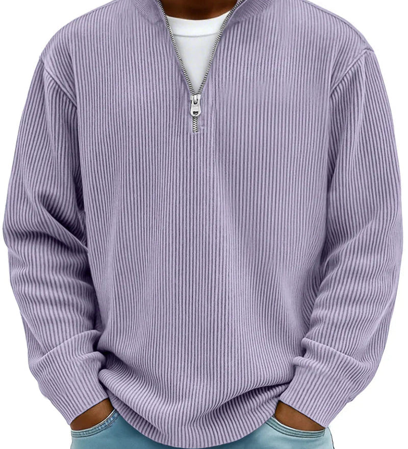 Jakub | Maglione a maniche lunghe con mezza zip