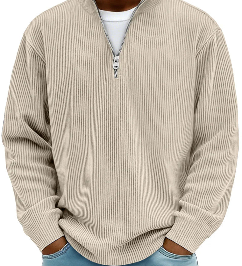 Jakub | Maglione a maniche lunghe con mezza zip