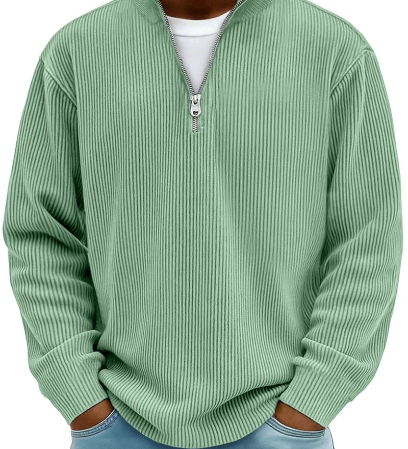 Jakub | Maglione a maniche lunghe con mezza zip