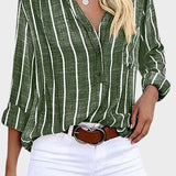 Débora - Camicia a righe fatta a mano