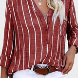 Débora - Camicia a righe fatta a mano