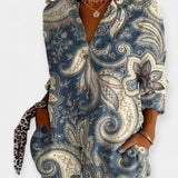 Camicia con bottoni a fantasia floreale