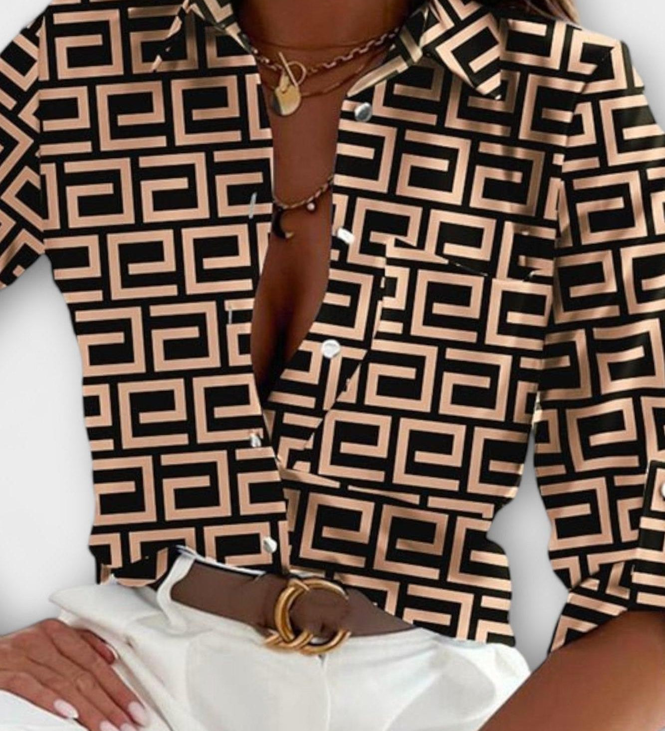Maria - Blusa con colletto classico