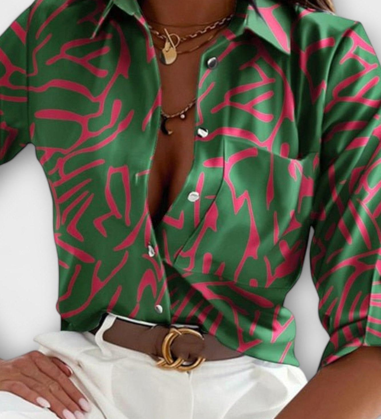 Maria - Blusa con colletto classico