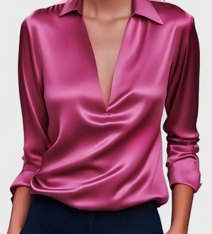 Nádia - Blusa Premium con scollatura a V