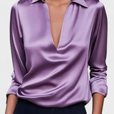 Nádia - Blusa Premium con scollatura a V