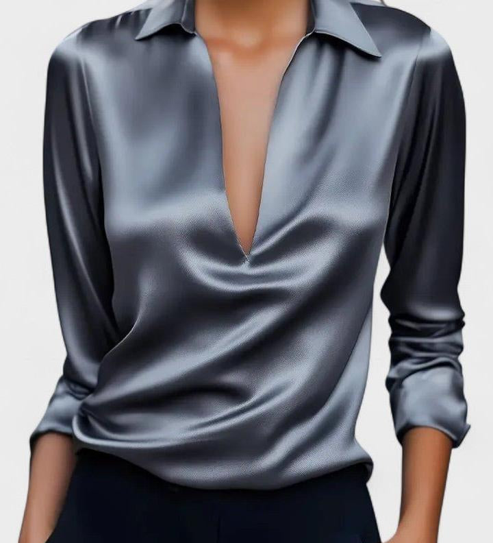 Nádia - Blusa Premium con scollatura a V