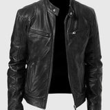 Henry - Giacca in pelle casual per uomo