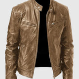 Henry - Giacca in pelle casual per uomo