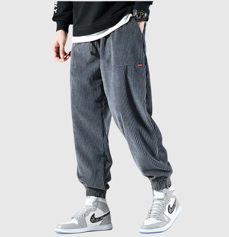 Zbyněk | Pantaloni in velluto a coste Alloro