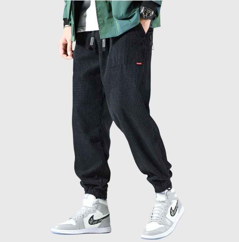 Zbyněk | Pantaloni in velluto a coste Alloro