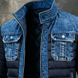 Pavel - Giacca in denim ibrida trapuntata