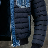 Pavel - Giacca in denim ibrida trapuntata
