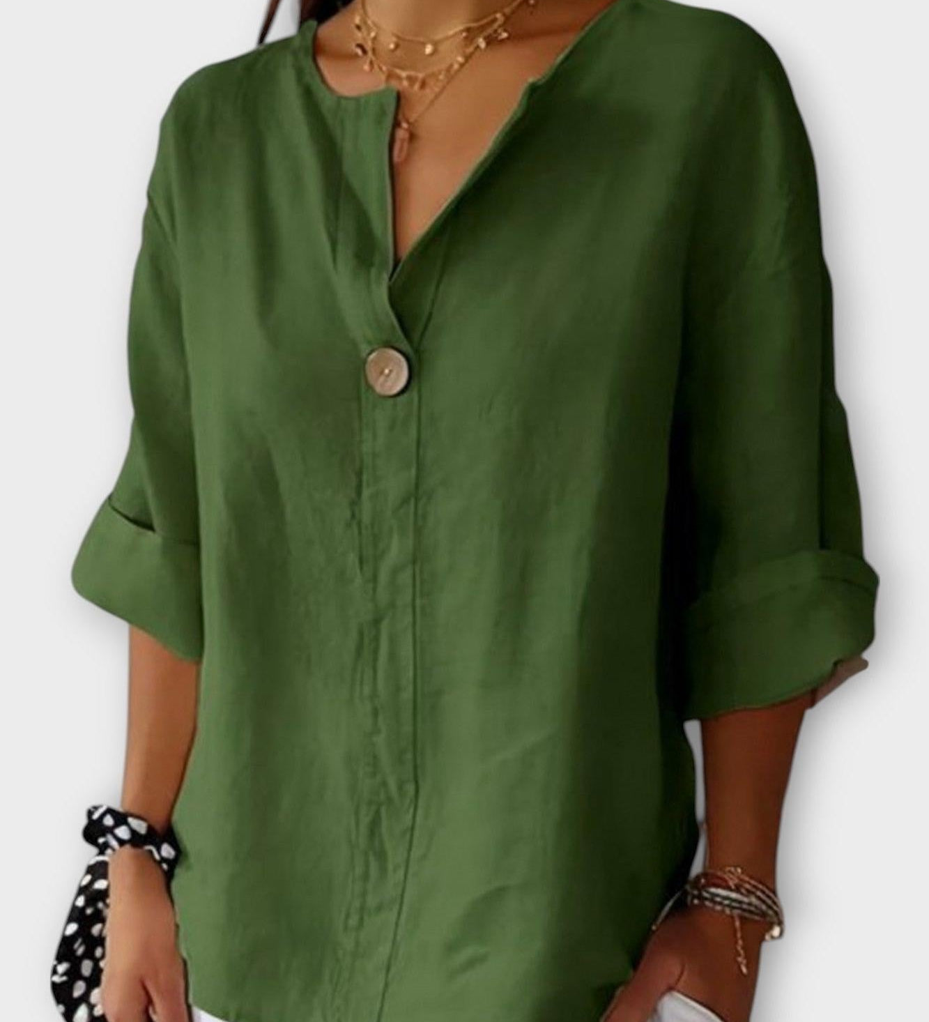Camicia da Allenamento con Collo a V