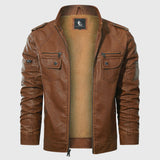 Giacca Biker in Pile