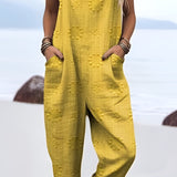 Maj | Pantaloni di lino con bretelle e tasche